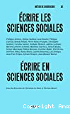Écrire les sciences sociales, écrire en sciences sociales